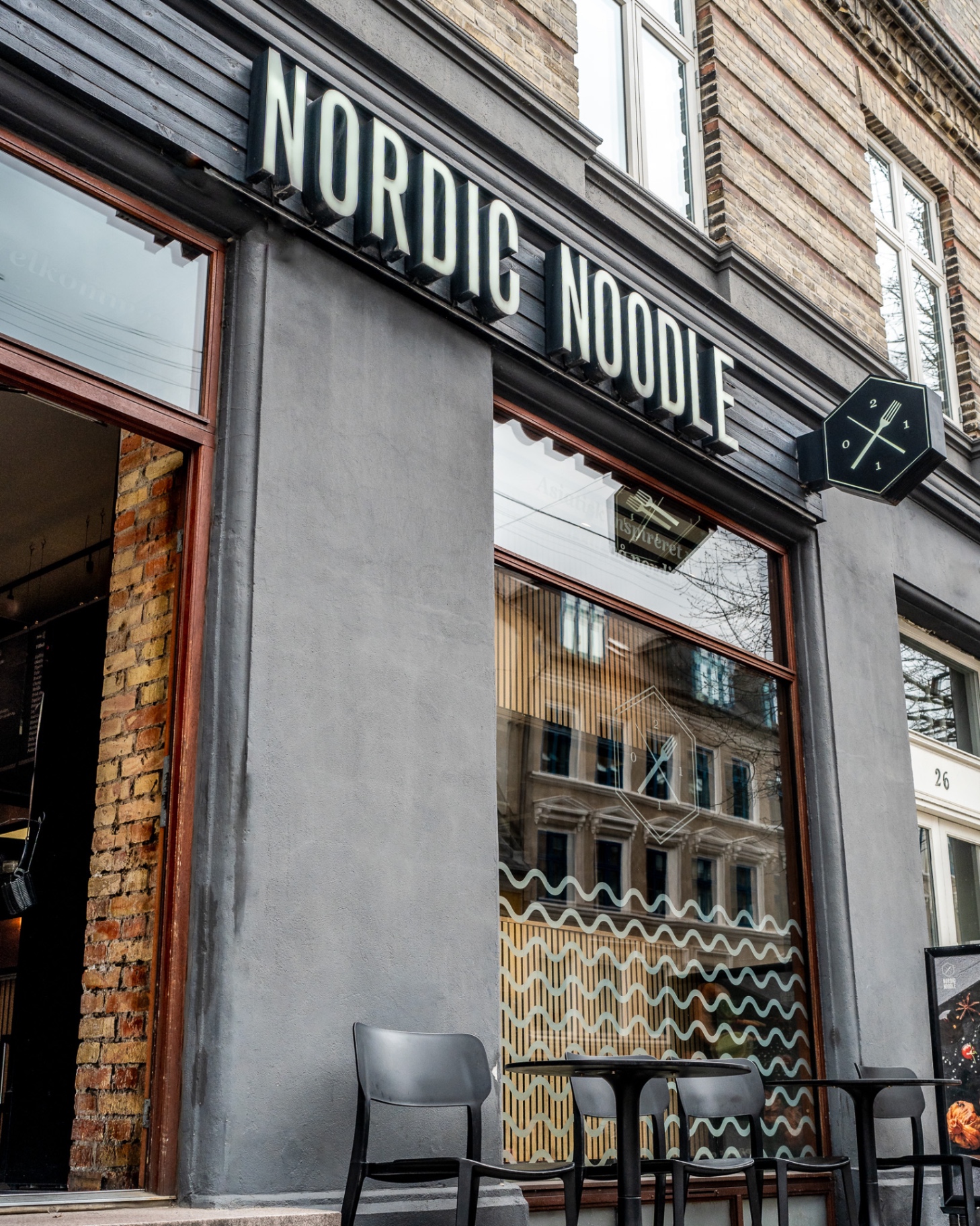 Nordic Noodles facade på Godthåbsvej